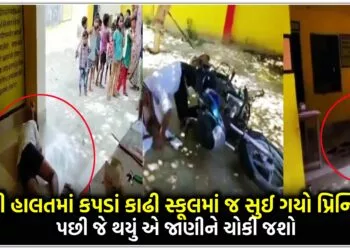 પીધેલી હાલતમાં કપડાં કાઢી સ્કૂલમાં જ સુઈ ગયો પ્રિન્સિપાલ,પછી જે થયું એ જાણીને ચોકી જશો..